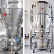 Glatt operates a unique fluid bed system that processes solvent-based products in a vacuum or using nitrogen as the process gas