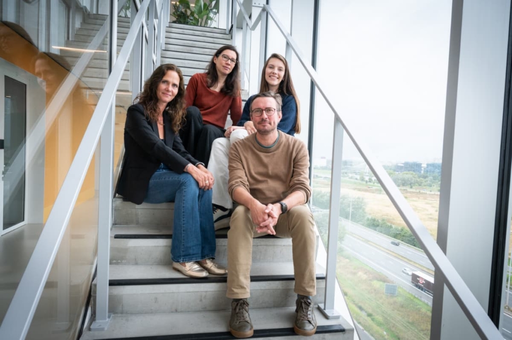 Biotope by VIB team seated (L-R): Annick Verween, Head; Anne Helfer, Support Manager; Peter Cauwels, Fund Manager; Lore de Valck, Programme Officer