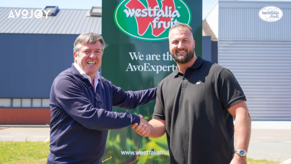 Wim Destoop, Chief Customer Officer at Westfalia Fruit (left) and Carel van Krimpen, founder and CEO of Greenpoint Trading (right), following Westfalia Fruit’s acquisition of Dutch foodservice specialist Greenpoint Trading B.V.