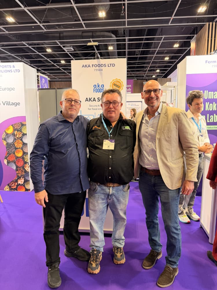 Left to Right: David Sack – Founder & CEO at AKA Foods, Chris Botha – R&D Director at TDC and Saul Abrahams – VP of Business Development at AKA Foods.