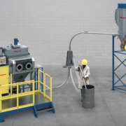 Flexicon’s PNEUMATI-CON dilute phase vacuum conveying system