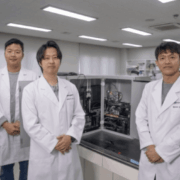 From right: Dongkyu Lee, Head of the Diagnostic Sensor Research Laboratory, Chanyong Park, Senior Researcher, and Changha Woo, Postdoctoral Researcher, at the Korea Institute of Machinery and Materials (KIMM).