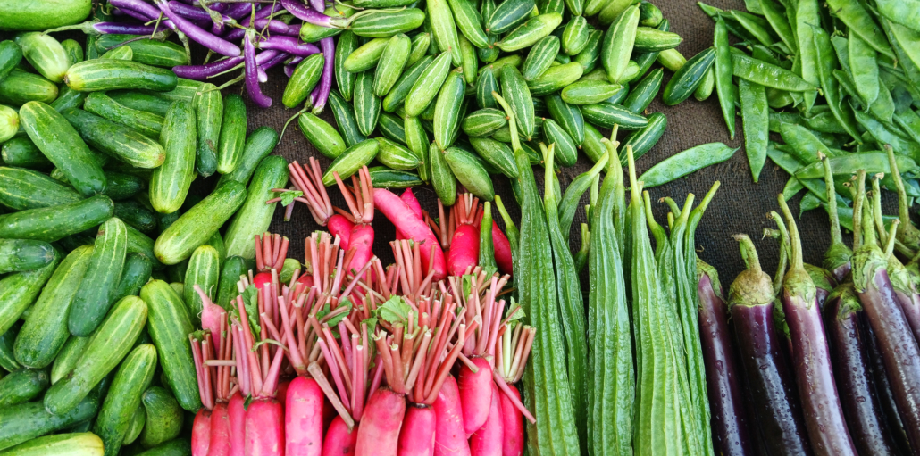 Fresh winter vegetables of India.