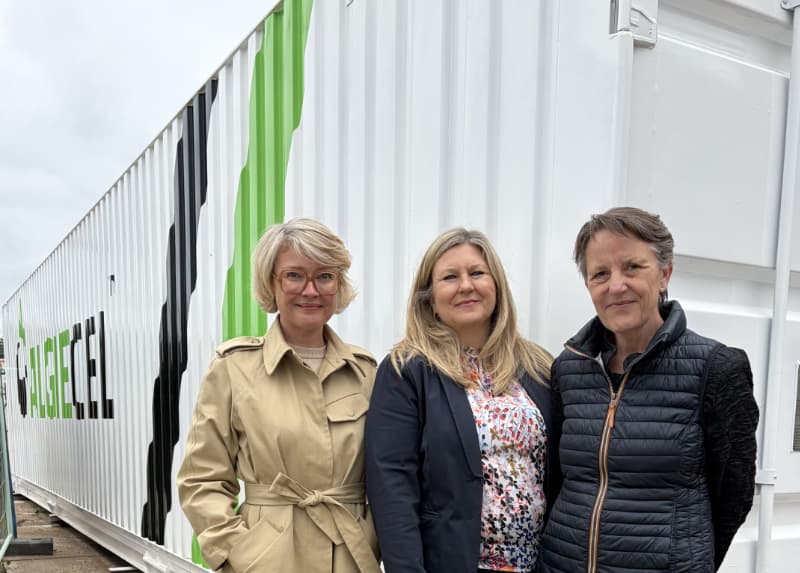 L-R_ Mette Ingeman Pedersen (Algiecel CFO), Susanne Palsten Buchardt (Algiecel CEO), Tove Feld (Algiecel Chair BOD)