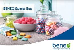 Beneo launches sugar-free Sweets Box confectionery concepts