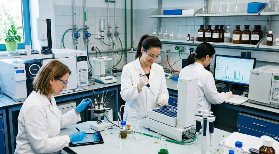 food aroma compound extraction in a lab